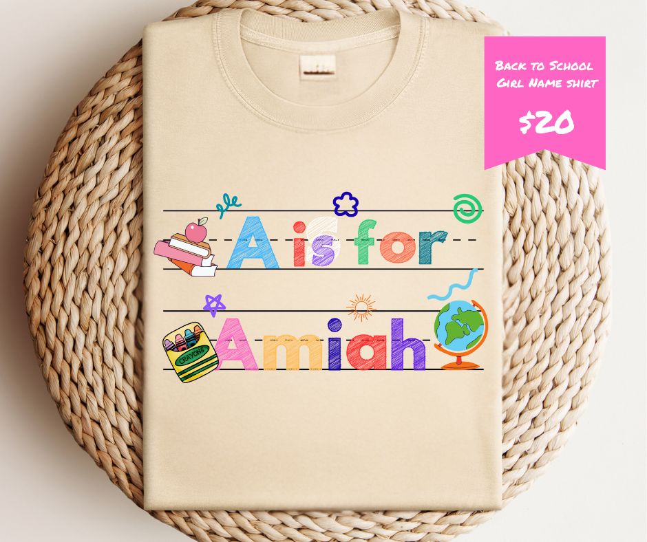Back to School Name Tees