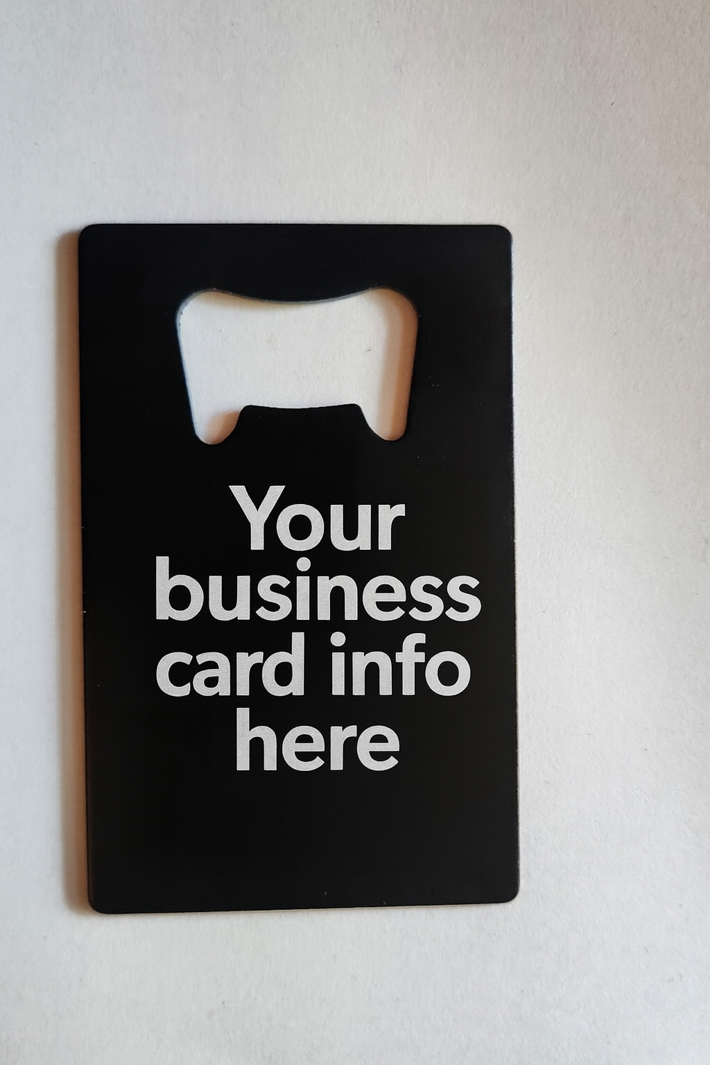 Custom Business Card bottle Opener
