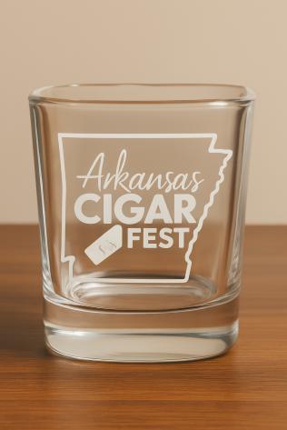 Arkansas Cigar Fest Shot Glass