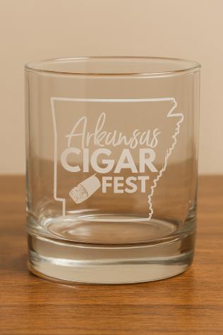 Arkansas Cigar Fest Etched Glasses (set of 2)