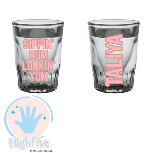 Custom Shot Glass (Sticker)