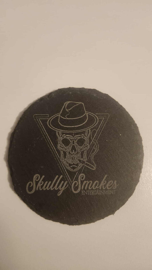 SET OF FOUR SLATE COASTER