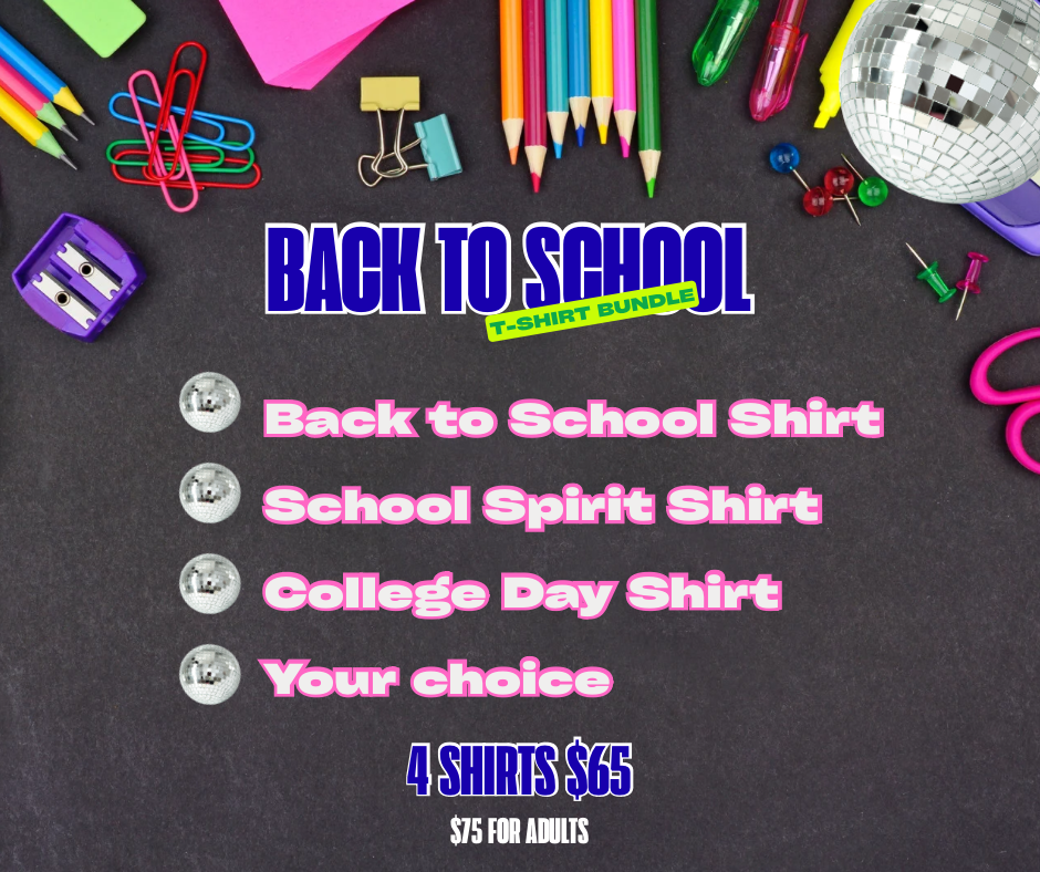 Back to School T-shirt Bundle (Youth)