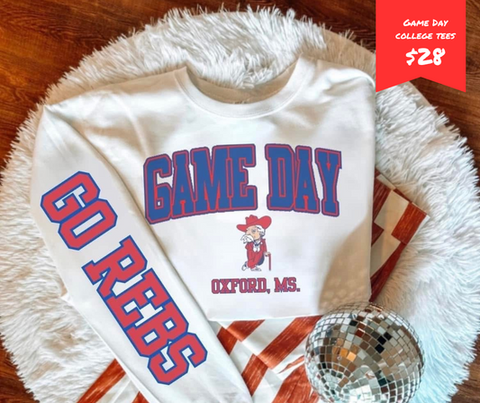 (Adult) Game Day College Sweatshirt