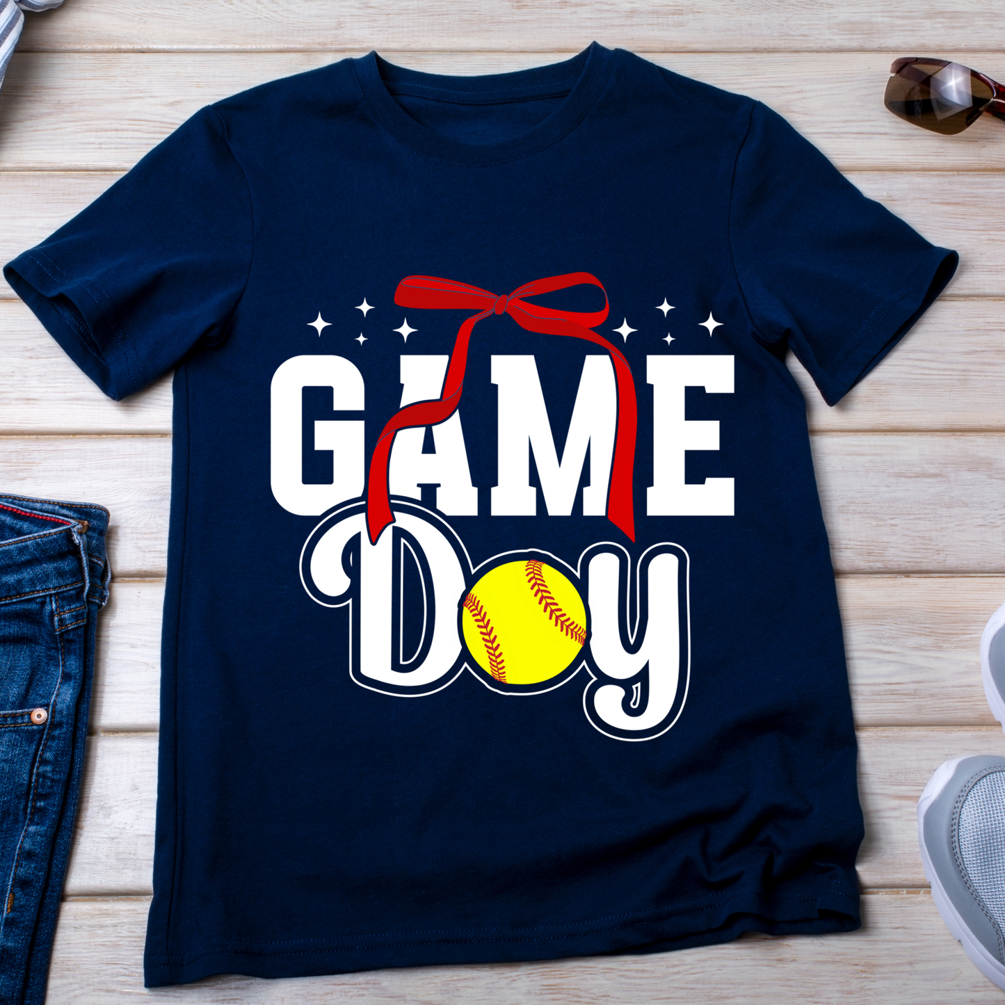 Preppy Softball Game Day