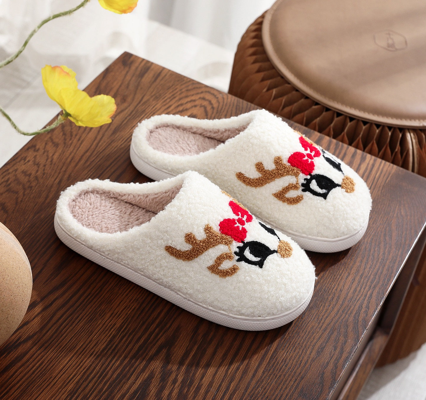 Christmas Deer Slippers