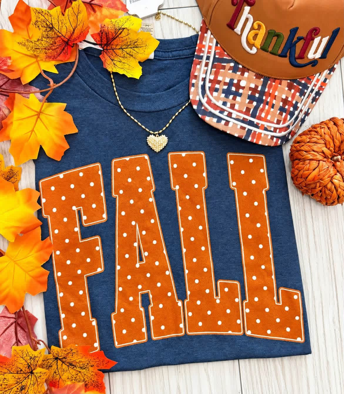 Fall Polka Dot Tee