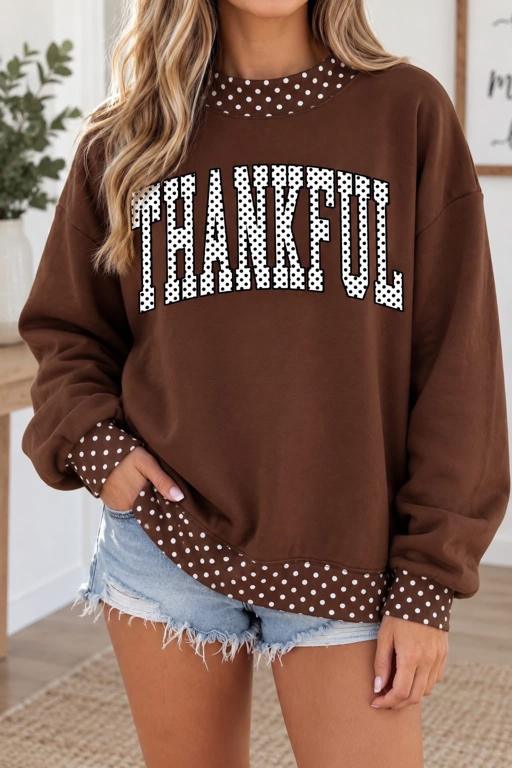 Polka Dot Sweatshirt