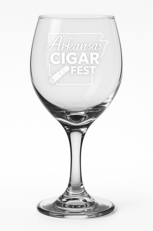 Arkansas Cigar Fest Wine Glass (Pair 2)
