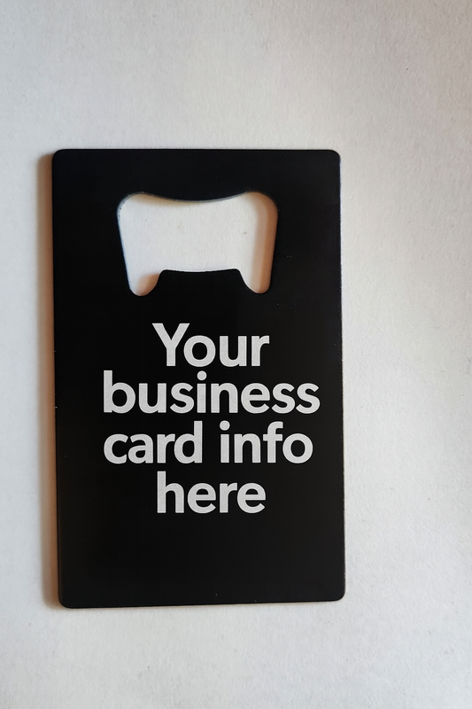 Custom Business Card bottle Opener